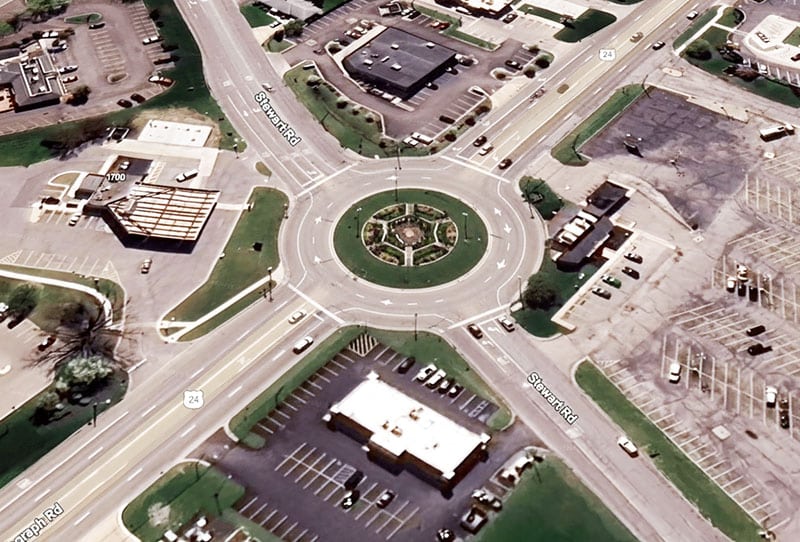 round about Monroe County